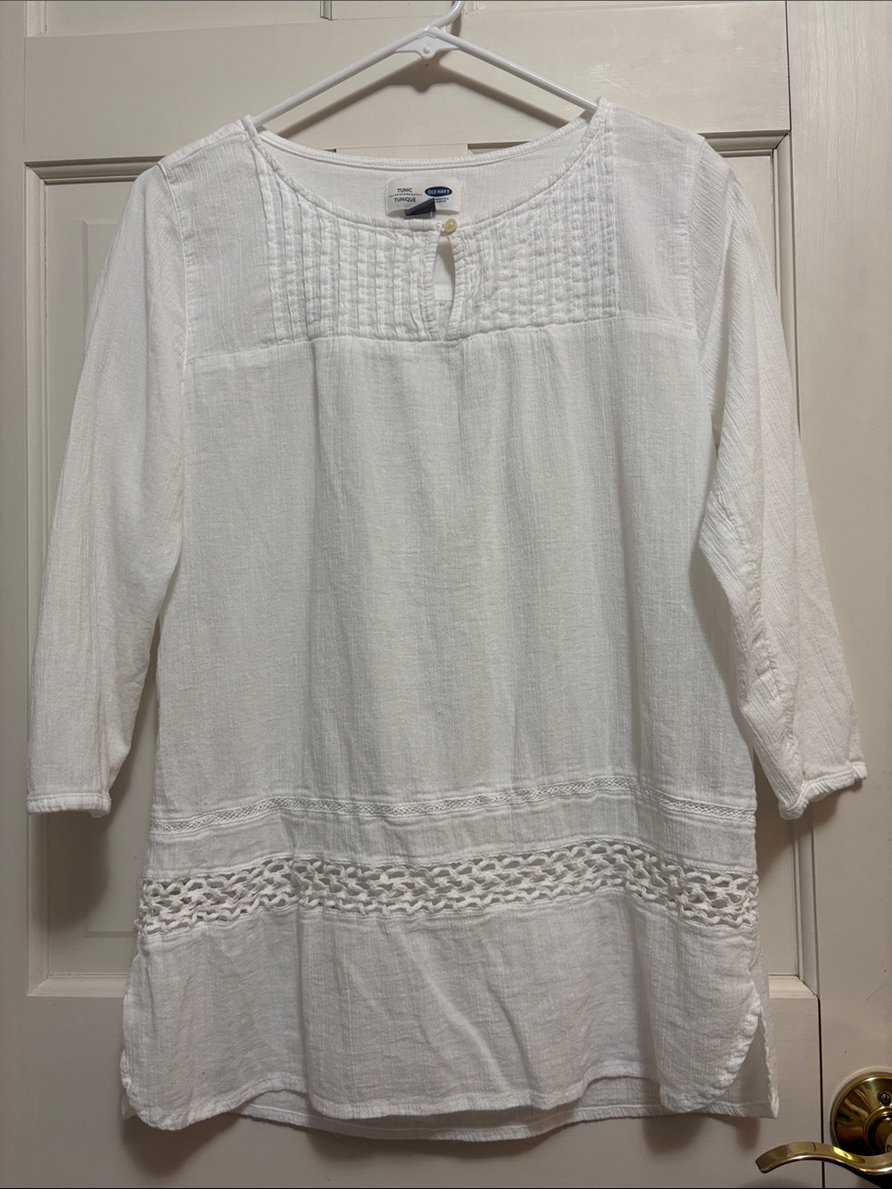 White flowy tunic